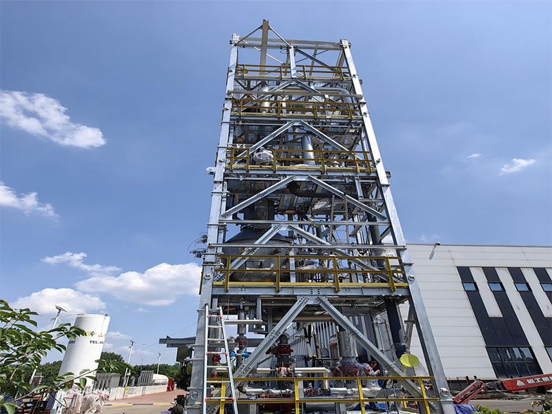 Simple Effect Falling Film Evaporation Sodium Bromide Skid  (Material:titanium 12) JBC/ALBEMARLE Project